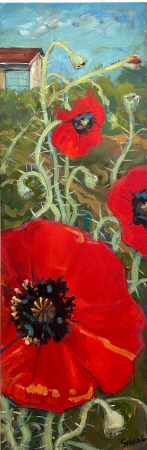 Pop Pop Poppies by artist Sue Sakahara